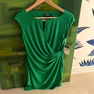 COPY - Green work dress-all season! Lauren by RL.